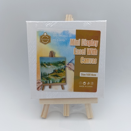 وێنە کێشانی بچوک Mini Display Easel With Canvas Size:10X10cm